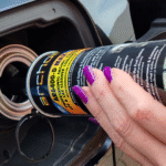 AR6400-D being poured into a fuel tank