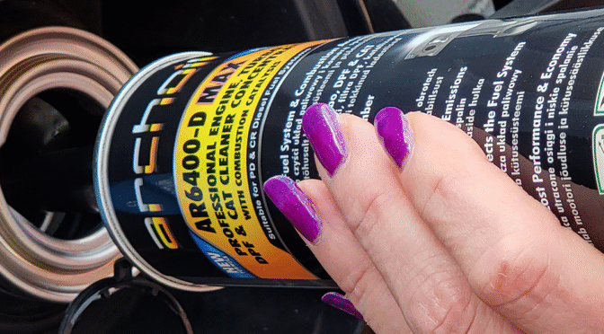 AR6400-D being poured into a fuel tank