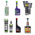 collage of petrol cleaner products
