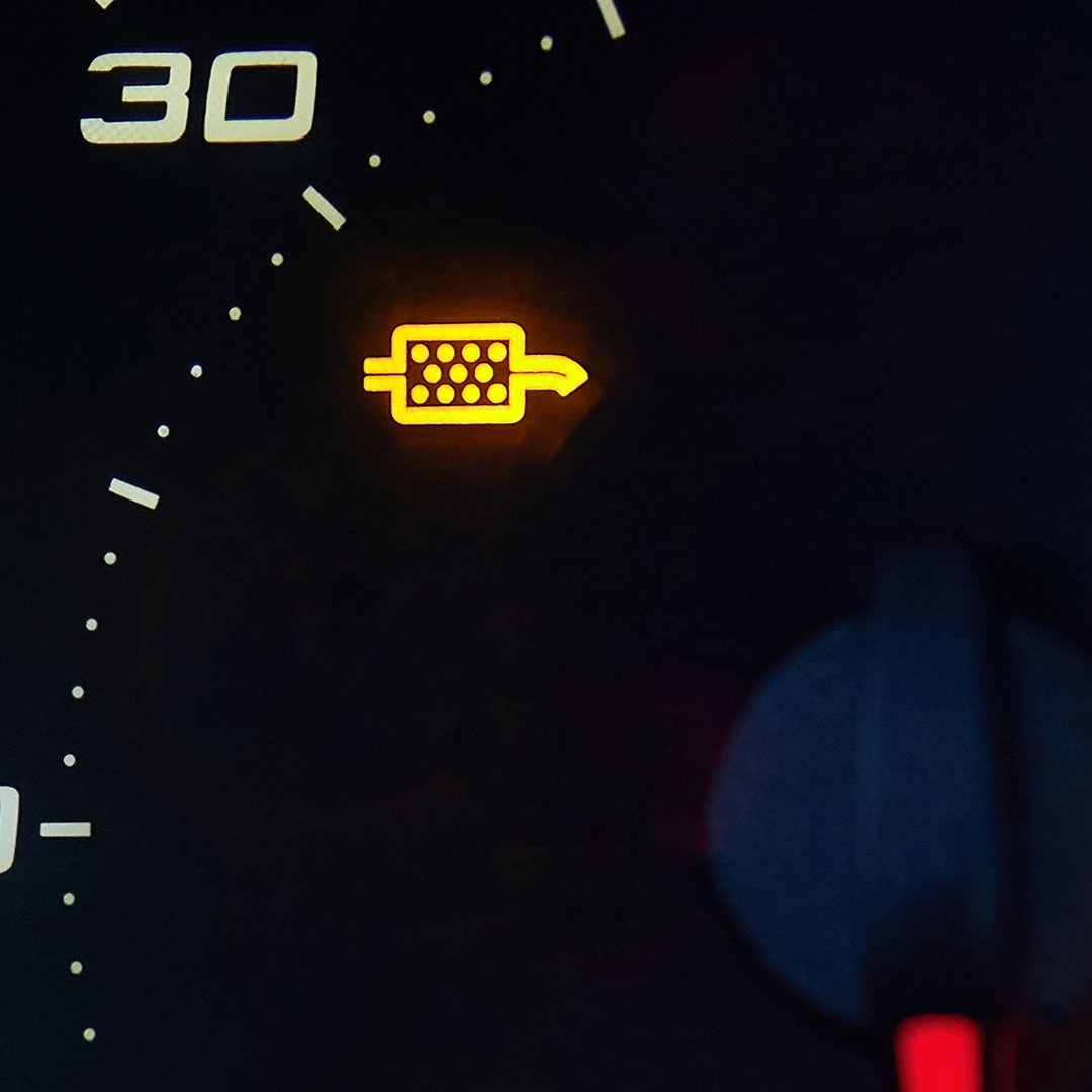 DPF light on a dash